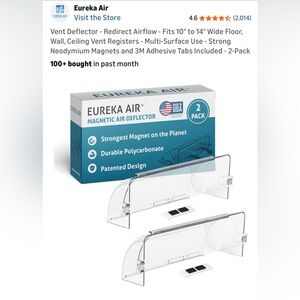 Magnetic Air Deflector - Clear